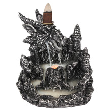 Load image into Gallery viewer, Colour changing Silver Dragon Backflow Incense Burner