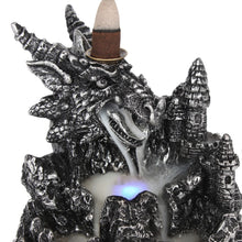 Load image into Gallery viewer, Colour changing Silver Dragon Backflow Incense Burner