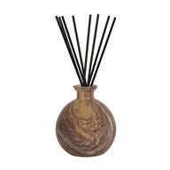 Breccia Marble Glass Reed Diffuser Bottle & 50 Fibre Reeds (10cm)