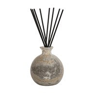 Grigio Marble Large Glass Reed Diffuser Bottle & 50 Fibre Reeds